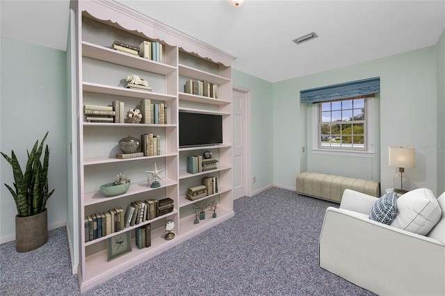 224 Harbor View Ln, Largo, FL 33770 - sitting room featuring carpet floors and baseboards