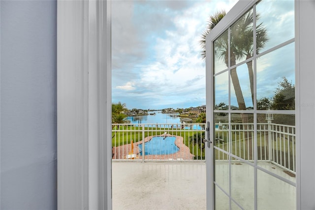 224 Harbor View Ln, Largo, FL 33770 - balcony featuring a water view