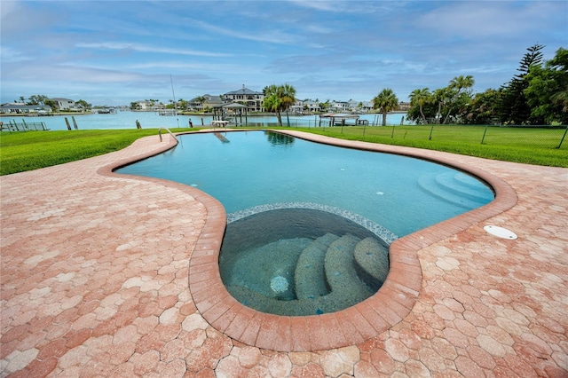 224 Harbor View Ln, Largo, FL 33770 - outdoor pool with a water view