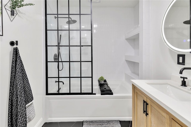 9615 Raiden Ln, Riverview, FL 33569 - full bathroom featuring vanity and tile patterned floors