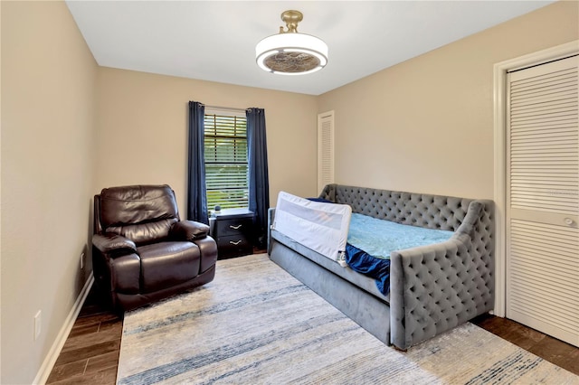 9615 Raiden Ln, Riverview, FL 33569 - bedroom with wood finished floors and baseboards