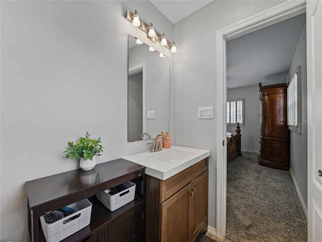 140 Morrow Cir, Brandon, FL 33510 - bathroom with vanity and baseboards