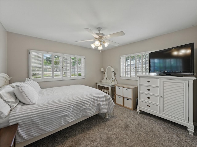 140 Morrow Cir, Brandon, FL 33510 - carpeted bedroom featuring multiple windows and a ceiling fan