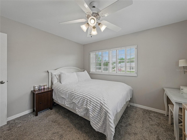 140 Morrow Cir, Brandon, FL 33510 - carpeted bedroom featuring baseboards and a ceiling fan