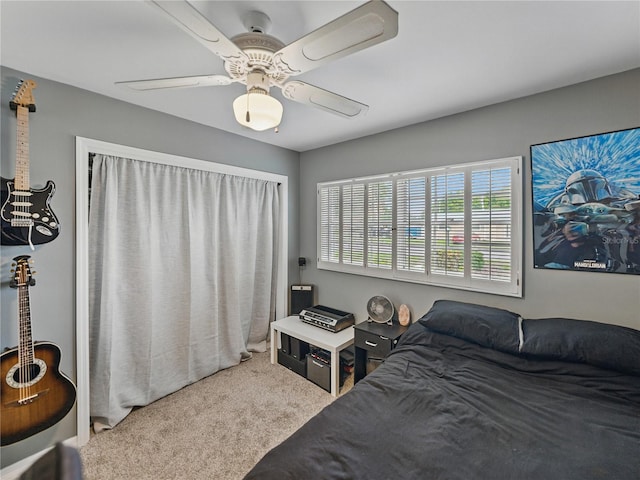 140 Morrow Cir, Brandon, FL 33510 - bedroom featuring carpet flooring and ceiling fan