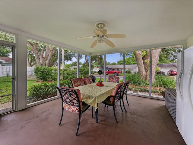 140 Morrow Cir, Brandon, FL 33510 - sunroom / solarium with ceiling fan and healthy amount of natural light
