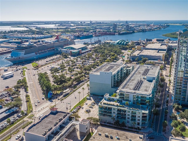 111 N 12th St Unit 1805, Tampa, FL 33602 - bird's eye view of industrial structures and a nearby body of water