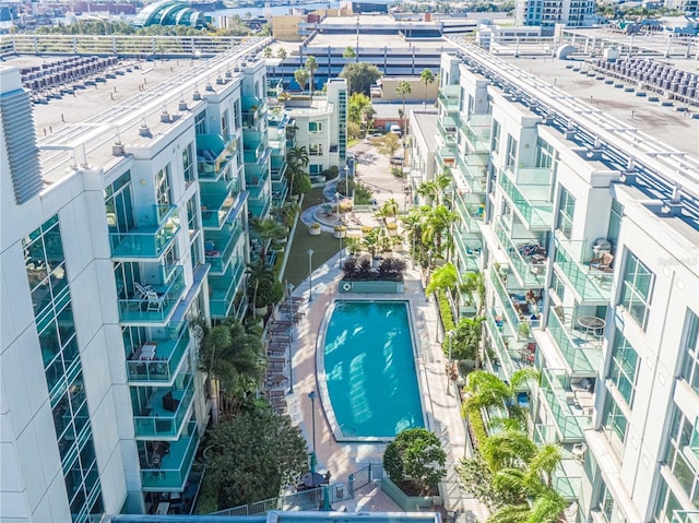 111 N 12th St Unit 1805, Tampa, FL 33602 - view of urban area featuring a pool area