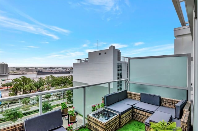 111 N 12th St Unit 1805, Tampa, FL 33602 - balcony featuring an outdoor living space