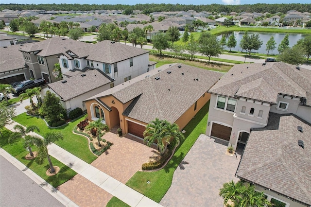 13128 Foxtail Fern Dr, Riverview, FL 33579 - aerial view of residential area featuring a nearby body of water