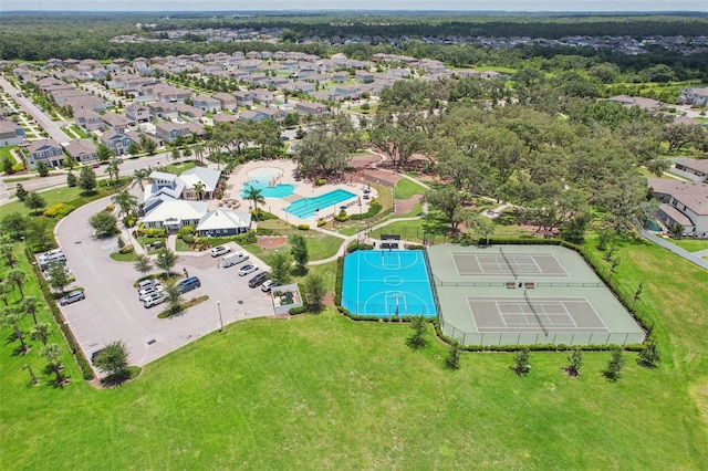 13128 Foxtail Fern Dr, Riverview, FL 33579 - aerial view of a pool
