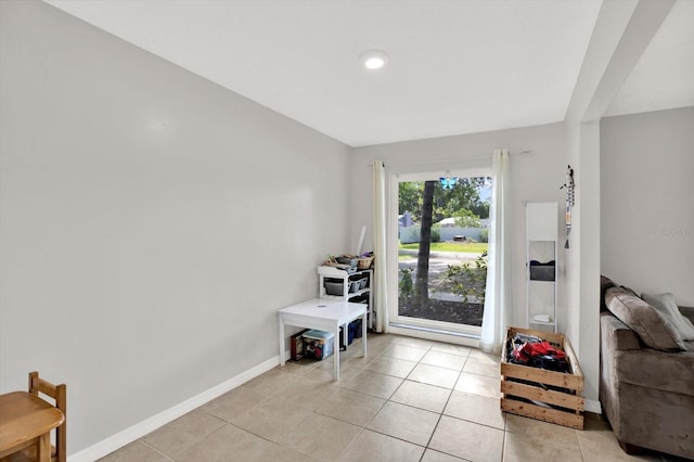 3615 Greatwood Ct, Land O Lakes, FL 34639 - foyer with light tile patterned flooring and baseboards