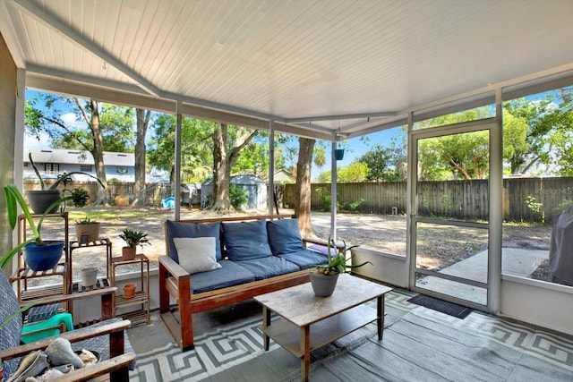 3615 Greatwood Ct, Land O Lakes, FL 34639 - sunroom with outdoor lounge area and healthy amount of natural light