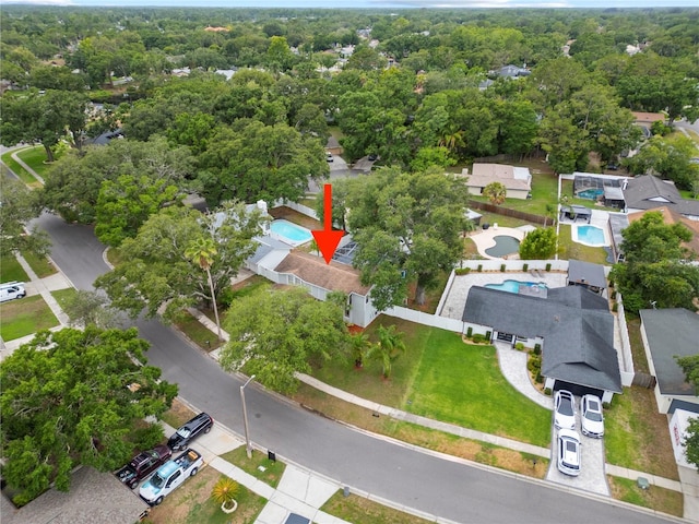 4509 Grainary Ave, Tampa, FL 33624 - drone / aerial view of a pool