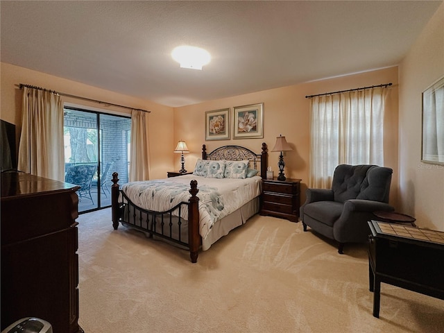 5004 Grainary Ave, Tampa, FL 33624 - bedroom with access to outside and light carpet