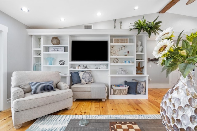 4916 Palmetto Point Dr, Palmetto, FL 34221 - living area with wood finished floors and recessed lighting