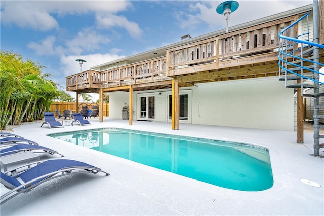 4916 Palmetto Point Dr, Palmetto, FL 34221 - view of pool featuring a patio and a grill