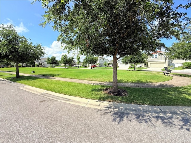 13118 Zolo Springs Cir, Riverview, FL 33579 - view of property's community with a yard, concrete driveway, and a garage