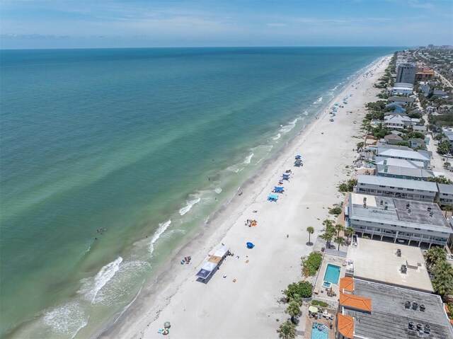 204 Haven Beach Ct, Indian Rocks Beach, FL 33785 - bird's eye view of waterfront with a beach