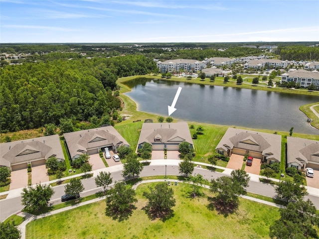 16898 Balance Cv, Land O Lakes, FL 34638 - aerial view of residential area with a large body of water