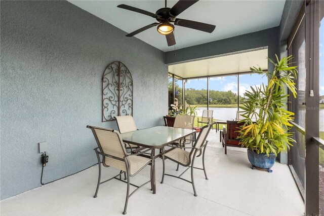 16898 Balance Cv, Land O Lakes, FL 34638 - sunroom / solarium with a water view