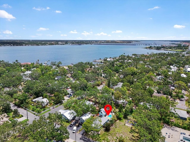 111 29th St W, Bradenton, FL 34205 - drone / aerial view of a large body of water and a notable bridge