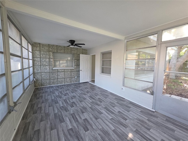 2045 Summit Dr, Dunedin, FL 34698 - unfurnished sunroom with a ceiling fan