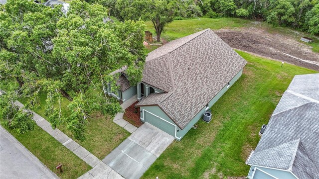 5809 Silas Creek Ln, Wesley Chapel, FL 33545 - aerial view of property and surrounding area