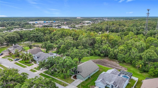 5809 Silas Creek Ln, Wesley Chapel, FL 33545 - bird's eye view of a heavily wooded area