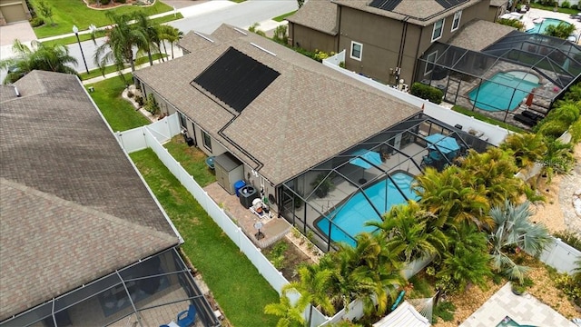 12026 Crestridge Loop, New Port Richey, FL 34655 - view from above of property with a pool area