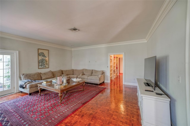 15612 Howell Park Ln, Tampa, FL 33625 - living area with crown molding and baseboards