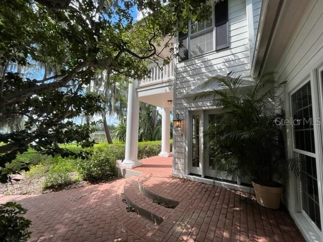 15612 Howell Park Ln, Tampa, FL 33625 - view of patio / terrace featuring a balcony