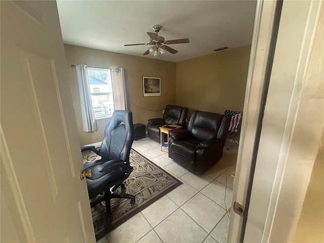 18133 US Highway 41, Spring Hill, FL 34610 - office area featuring light tile patterned flooring and a ceiling fan