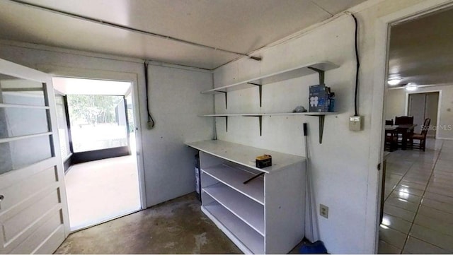 view of basement