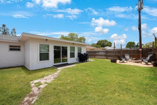 8339 75th Ave, Seminole, FL 33777 - view of yard with an outdoor fire pit