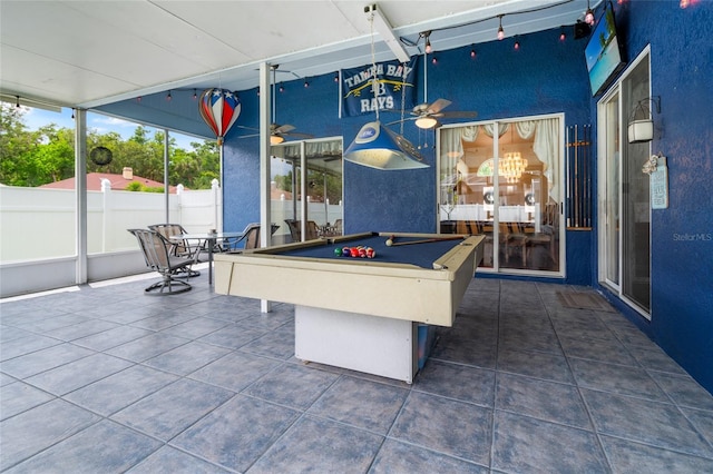 28390 Openfield Loop, Wesley Chapel, FL 33543 - rec room with tile patterned flooring and billiards
