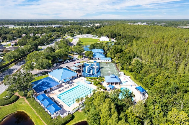 28390 Openfield Loop, Wesley Chapel, FL 33543 - aerial view of a forest and a pool