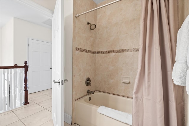 17817 Gulf Blvd Unit A, Saint Petersburg, FL 33708 - full bath featuring shower / tub combo with curtain and tile patterned flooring