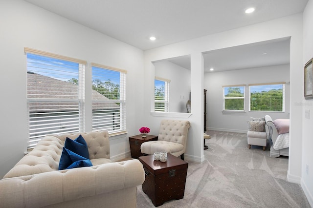 3559 Maple Bay Ln, Land O Lakes, FL 34638 - carpeted living room featuring plenty of natural light and recessed lighting