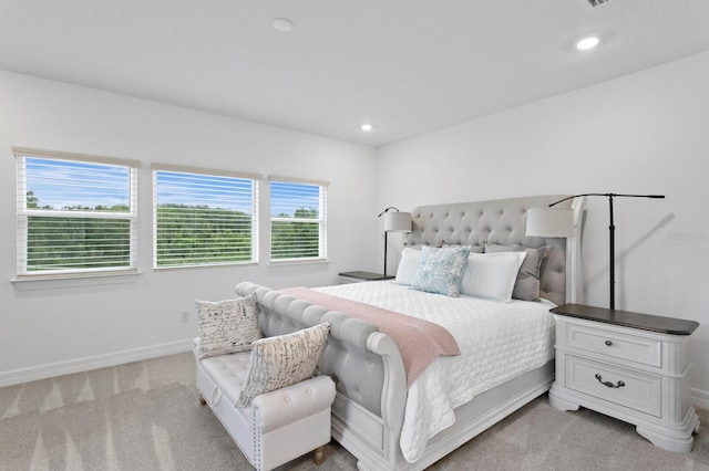 3559 Maple Bay Ln, Land O Lakes, FL 34638 - bedroom with light carpet and recessed lighting
