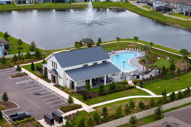 3559 Maple Bay Ln, Land O Lakes, FL 34638 - aerial view of a nearby body of water and a pool