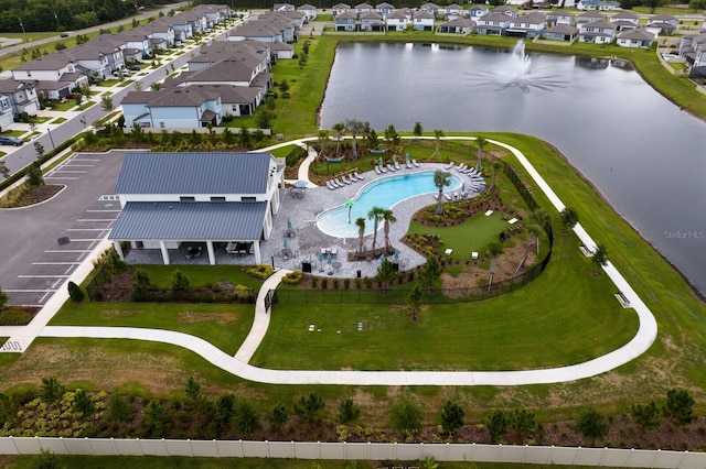 3559 Maple Bay Ln, Land O Lakes, FL 34638 - aerial perspective of suburban area with a large body of water