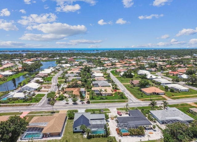 325 Gladstone Blvd, Englewood, FL 34223 - aerial perspective of suburban area featuring a nearby body of water