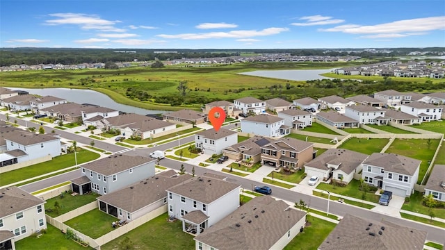32136 Conchshell Sail St, Wesley Chapel, FL 33545 - aerial perspective of suburban area featuring a large body of water