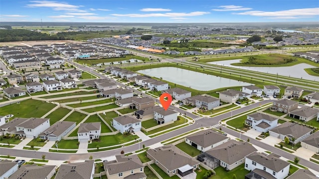 32136 Conchshell Sail St, Wesley Chapel, FL 33545 - aerial view of property's location featuring nearby suburban area and a large body of water