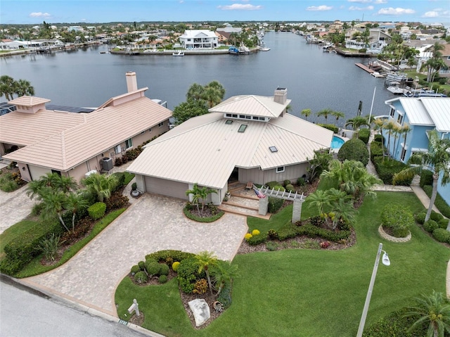 5782 Westshore Dr, New Port Richey, FL 34652 - aerial perspective of suburban area featuring a large body of water