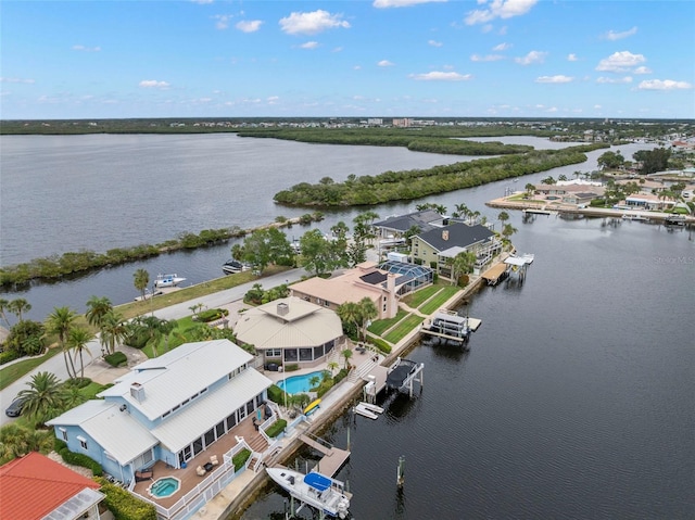 5782 Westshore Dr, New Port Richey, FL 34652 - aerial view of a large body of water and a pool