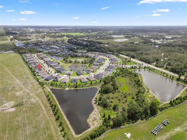 12481 Aston Dr, Hudson, FL 34669 - aerial perspective of suburban area featuring a large body of water