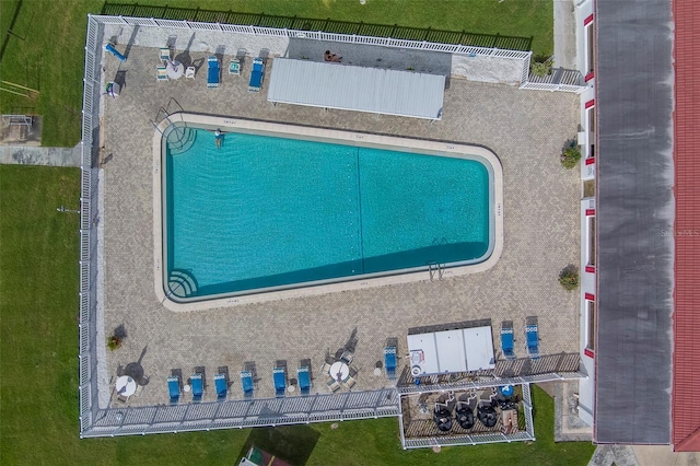 10005 41st St N, Pinellas Park, FL 33782 - aerial view of a pool area