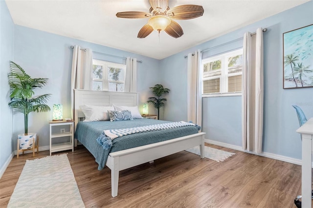 10339 111th St, Largo, FL 33778 - bedroom featuring light wood-style flooring and ceiling fan